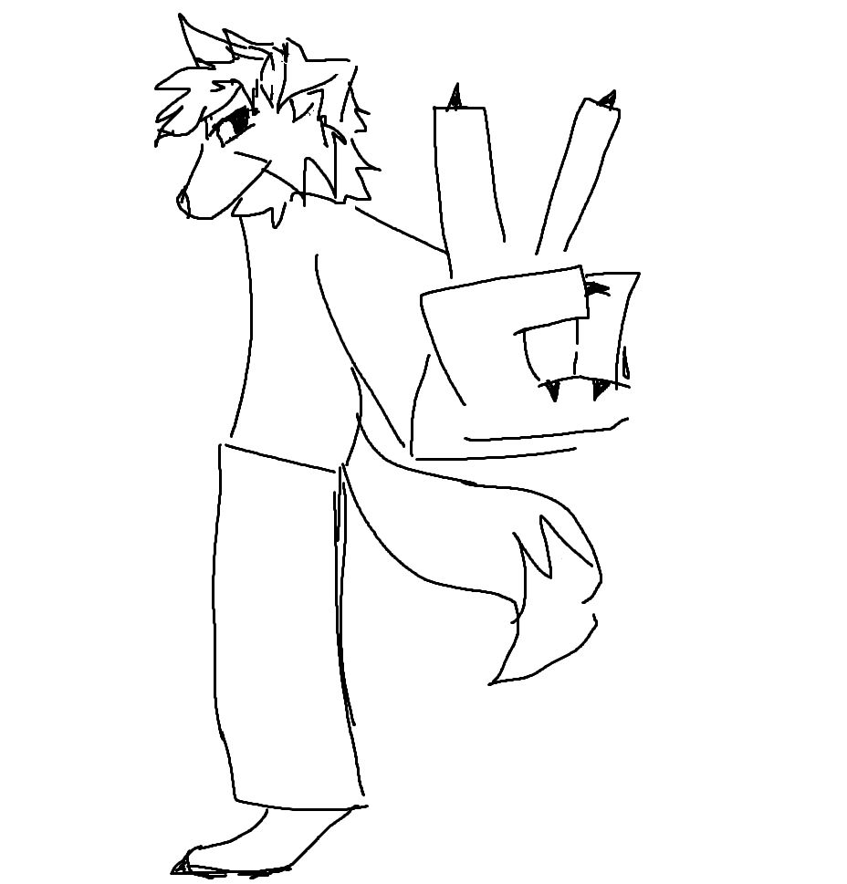 ms paint sketch of sona holding peace sign to viewer