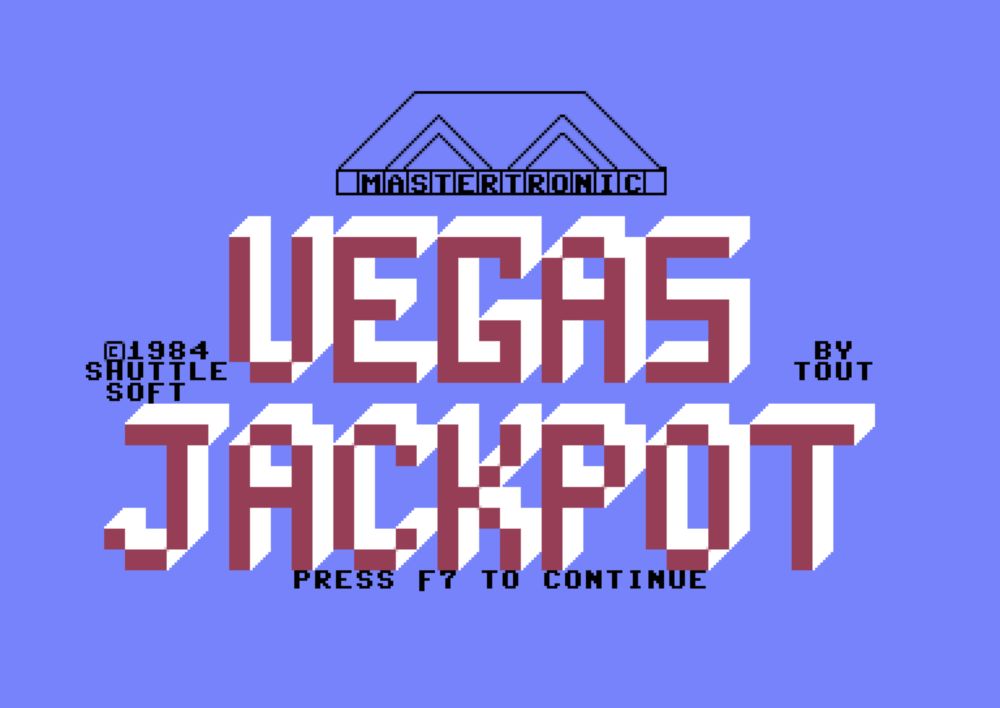 Game Review: Vegas Jackpot (Commodore 64, Mastertronic) - Mastertronic Collectors Archive