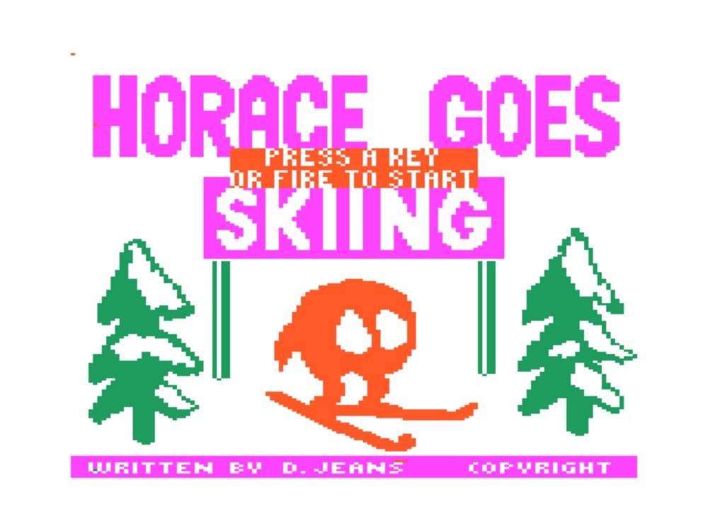 Game Review: Horace Goes Skiing (Dragon 32, Melbourne House) - Mastertronic Collectors Archive