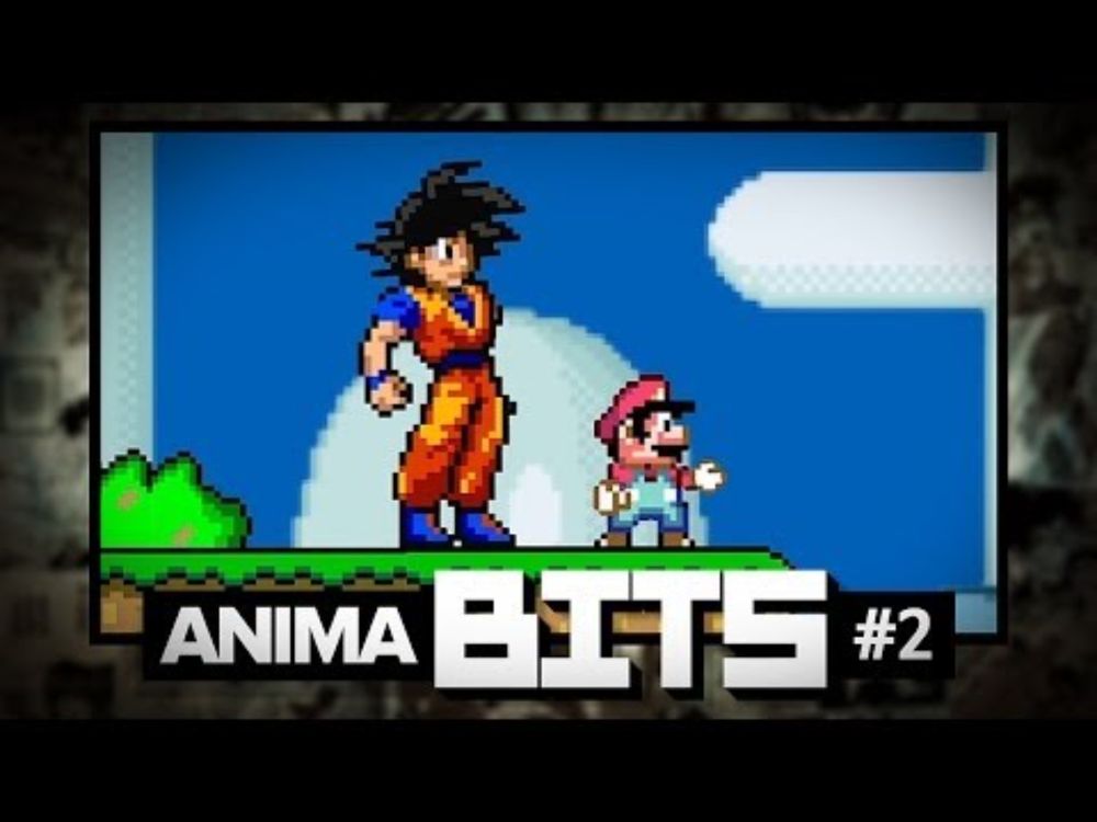 Goku em Super Mario World - animaBITS