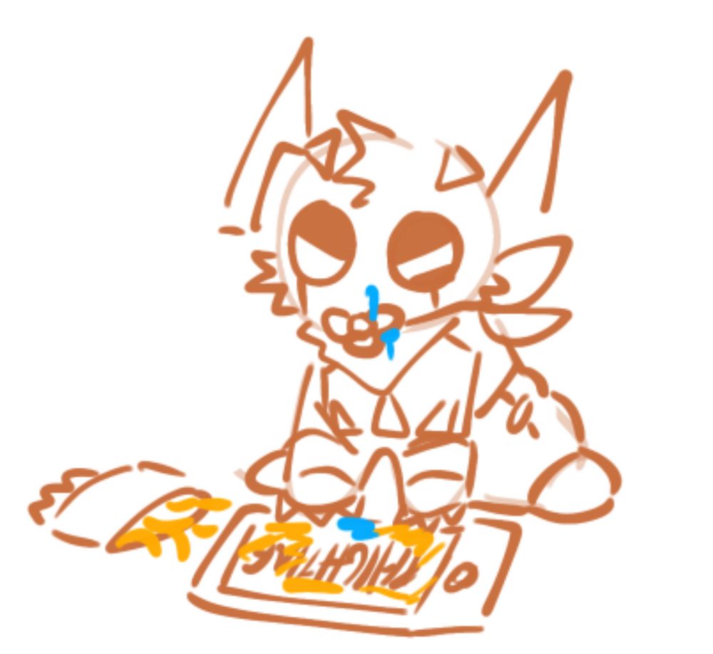 Babygraft ipad kid urchin with drool dribbling down his stupid face