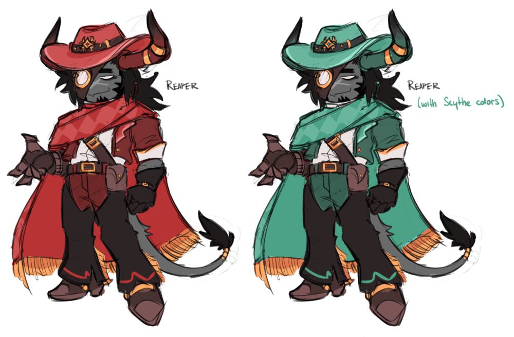 Somewhat clearer image of Reaper's design with an alternative red palette. 
