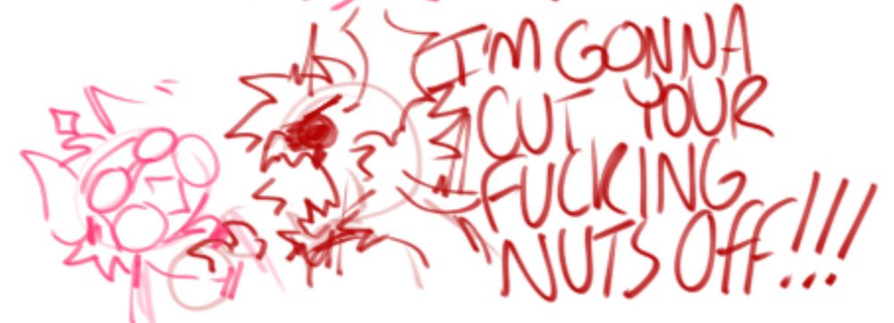 Very outdated design of Suborg being lightly scolded by a friend's phightersona (Deadkit)
