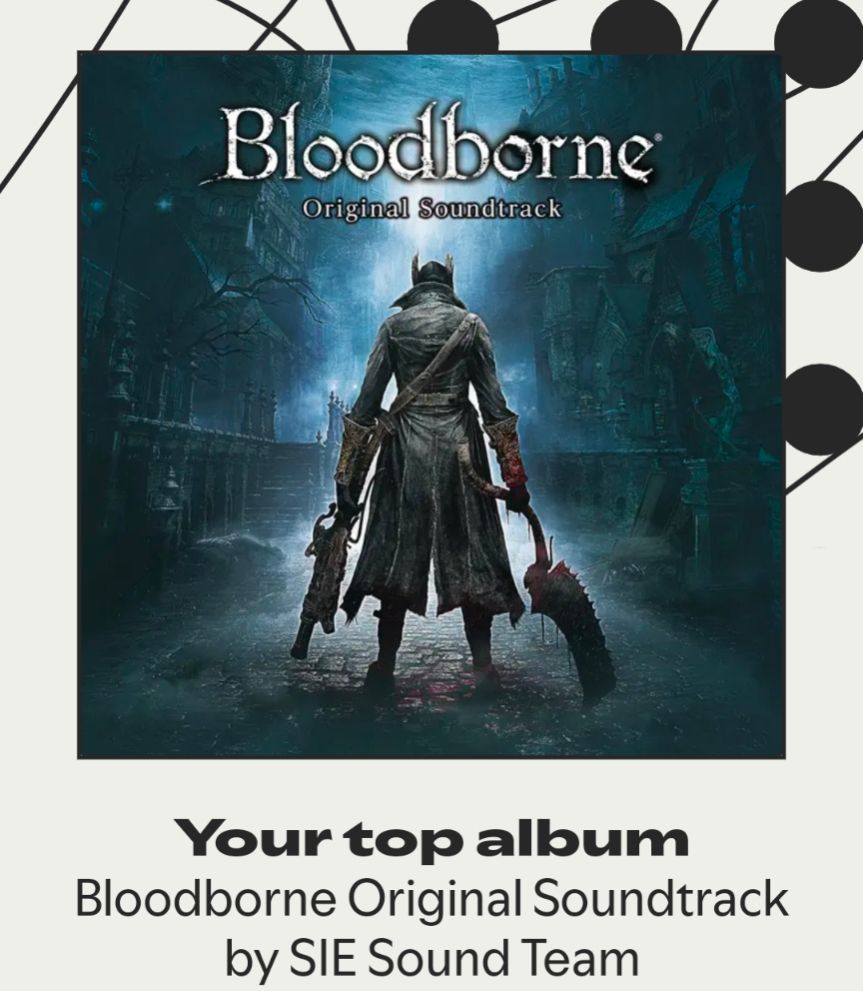 Your top album
Bloodborne original soundtrack by sei sound team