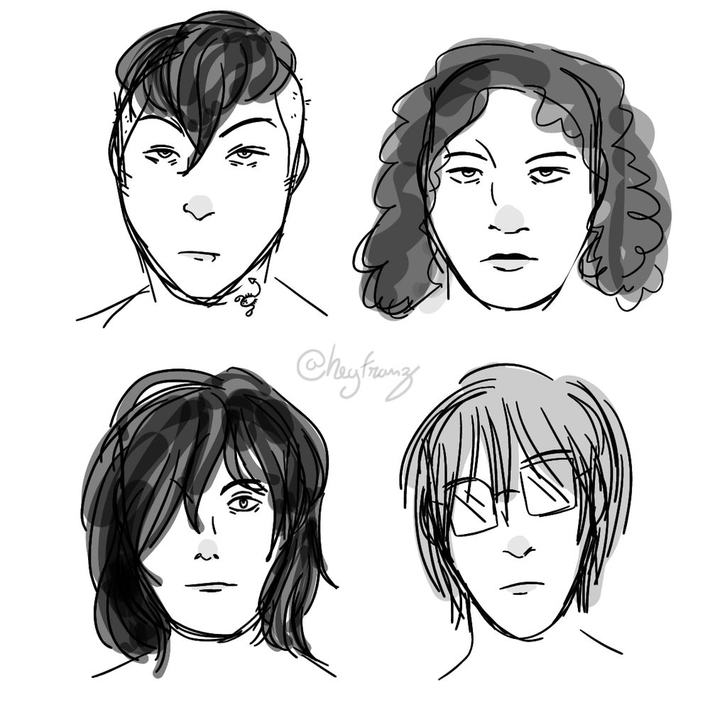 portraits of every member of mcr in their revenge era