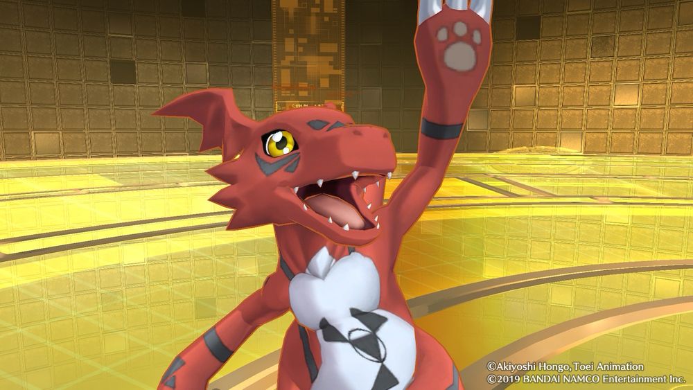Guilmon from Digimon Story Hacker’s Memory 