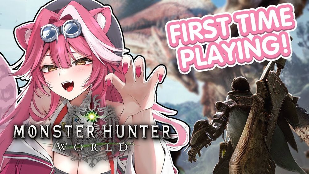 【Monster Hunter World】Biboo teaches me how to hunt Monsters!! 😾🗿