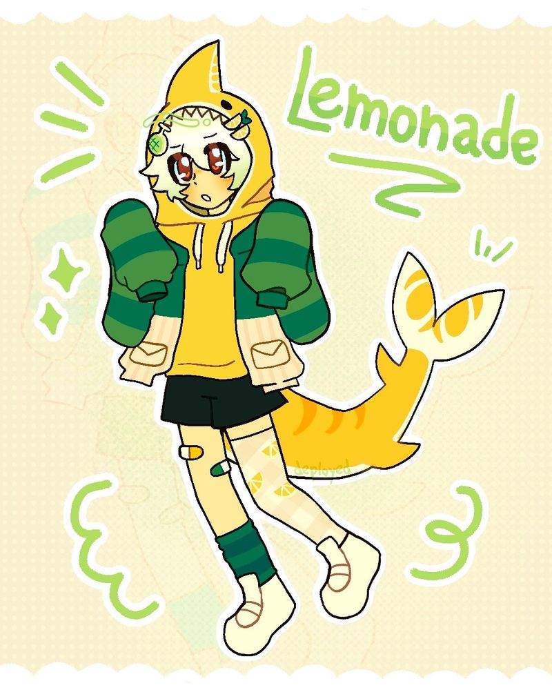 It's a digital drawing of @nh0ki's OC Lemonade.

Nh0ki's profile: https://artfight.net/~nh0ki