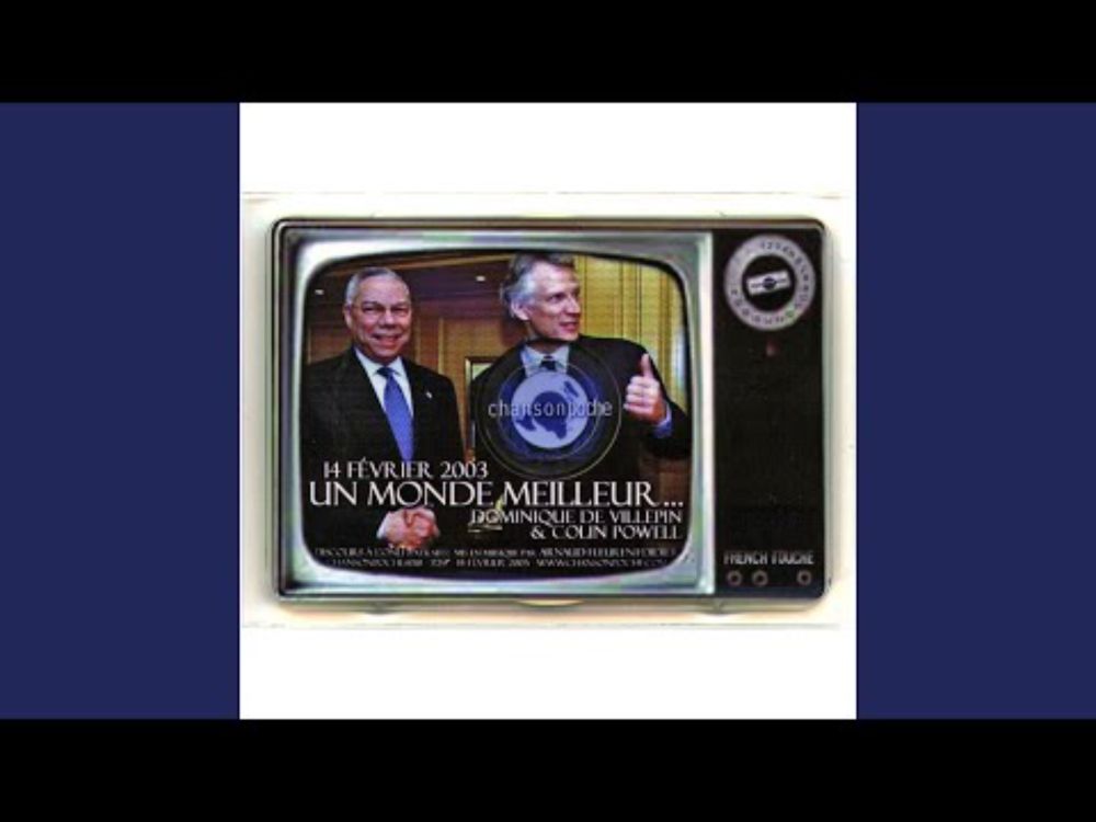 Un monde meilleur... (14 février 2003, discours à l'ONU) (Extraits)