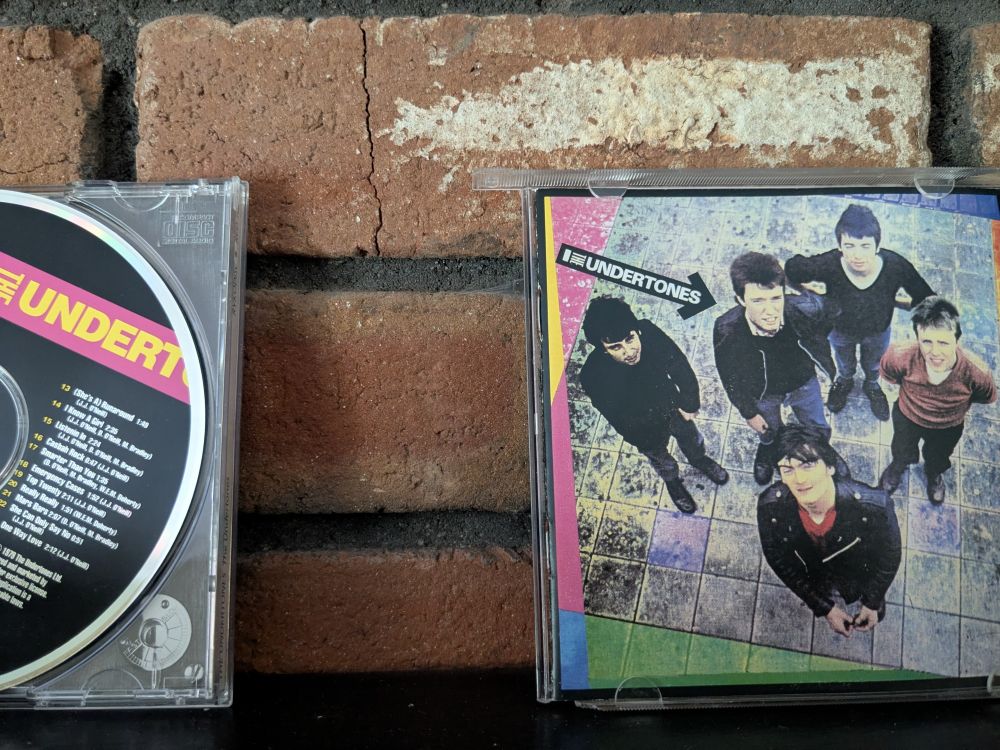 The Undertones CD on the mantle
