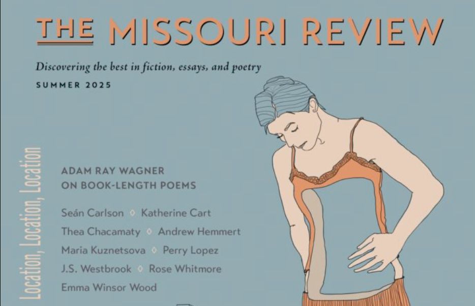 The Missouri Review's Summer 2025 issue - "Location, Location, Location" - image featuring the upper half of the cover art