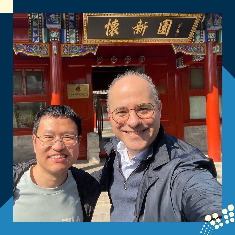 Nathanael and Prof Sun on campus at PKU