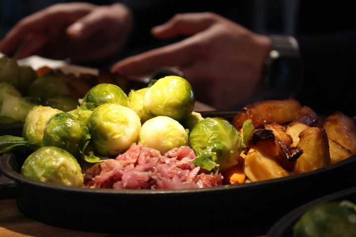 Picture of the veg dish for Christmas lunches at Boathouse Swanwick