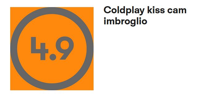 "Coldplay kiss cam imbroglio"