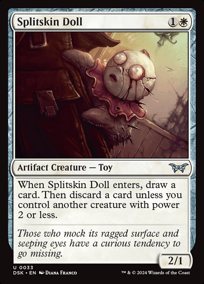 The Magic: the Gathering card "Splitskin Doll".