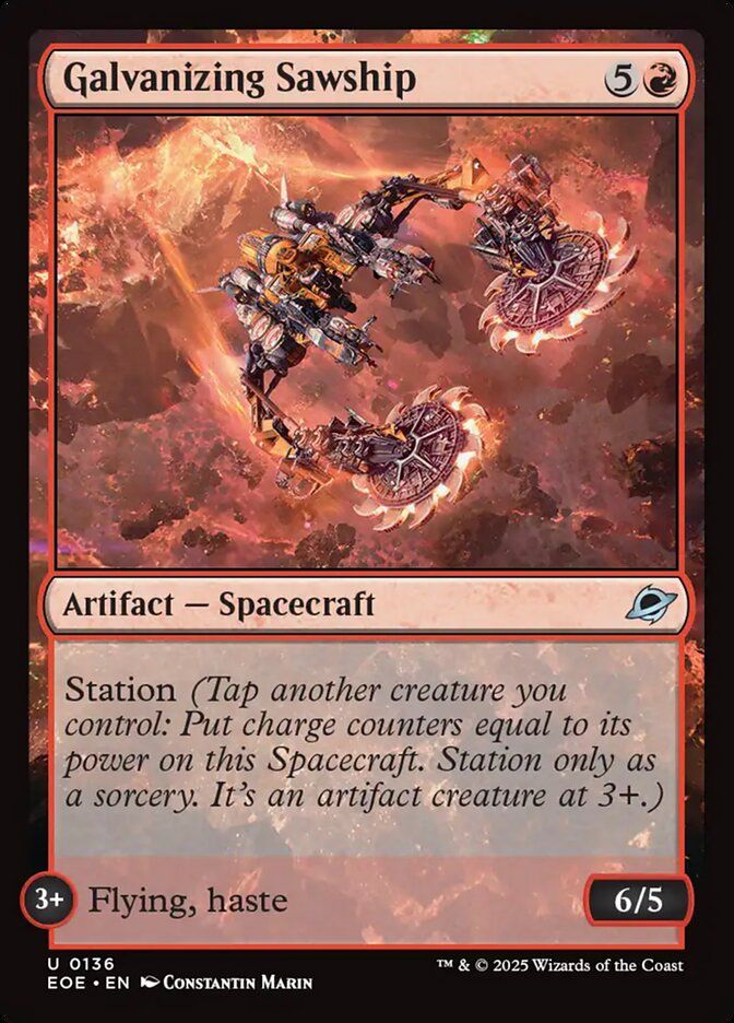 The Magic: the Gathering card Galvanizing Sawship