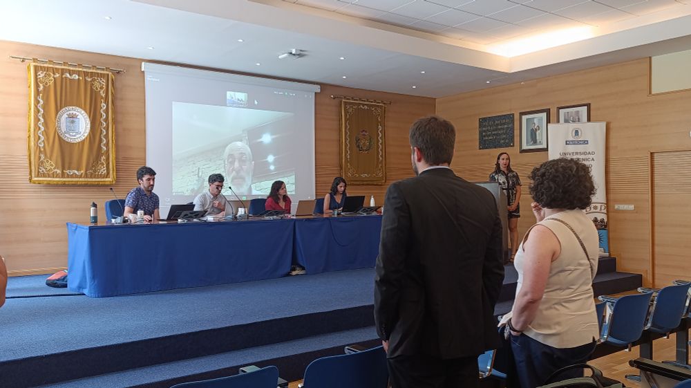 Guillermo Guardia y Sonia García en la defensa de tesis de su doctoranda Sandra García 