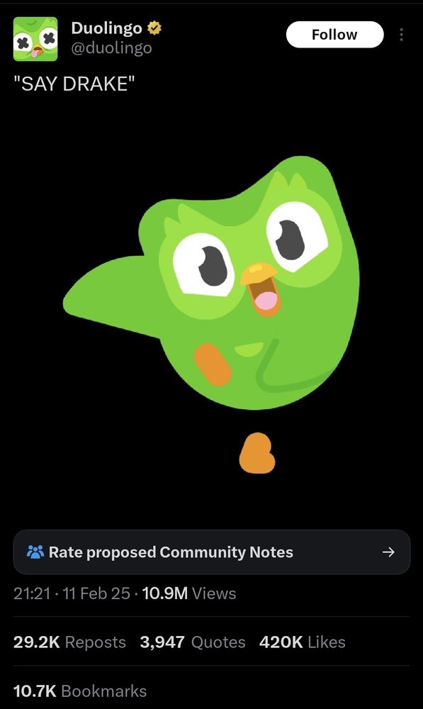 Some entity died after they tweeted this.