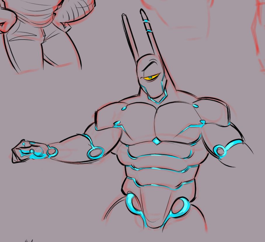 Doodle of a much haler cyclops...