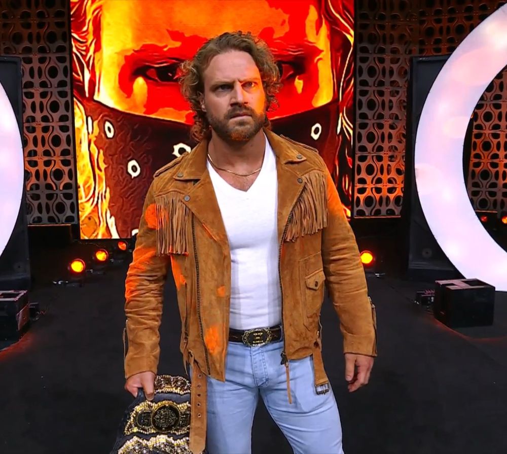 hangman on the ramp with the men’s belt in his left hand