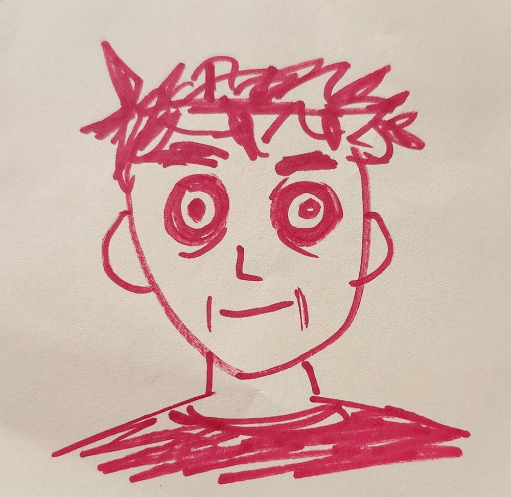 Rough sketch of John Gaius from The Locked Tomb series