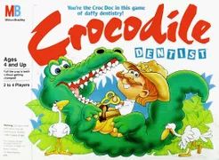 Cover of the boardgame, "Crocodile Dentist"