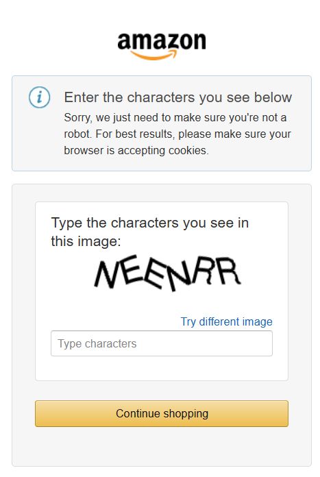 A captcha code that spells out NEENRR