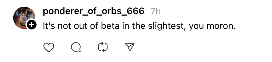 A delicate flower calling me a moron