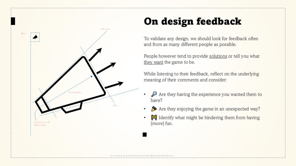 Tip on design feedback