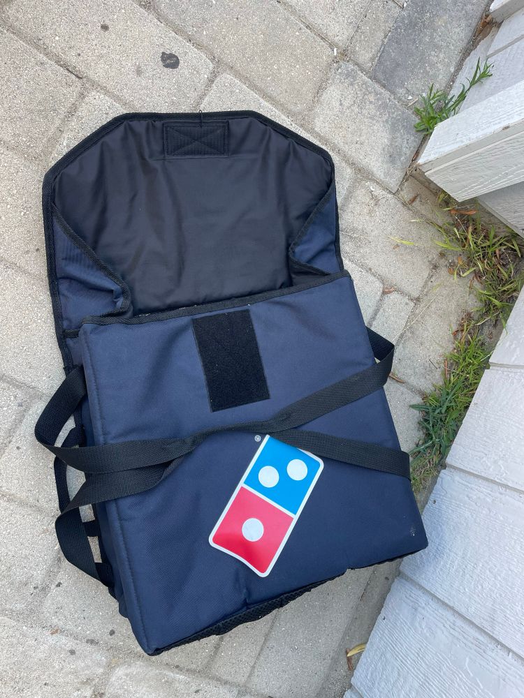 dominos delivery bag