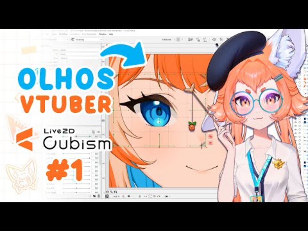 Como animar olhos do vtuber no Live2D 【  VTuber 2D DO ZERO  】Epi 1
