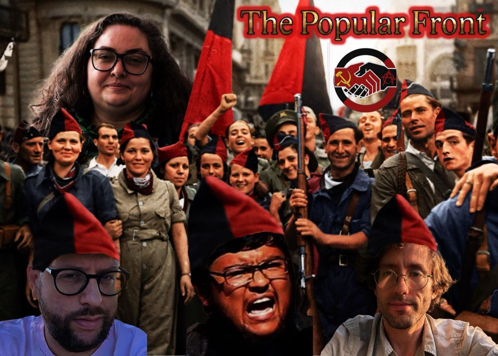“Comrades C.S. Jackson, Byron Lopez, and David Jenkins, guided by the patriots of the Spanish revolution, unite in solidarity with Megan Romer of Red Star to form a revolutionary popular front.”