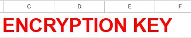 ENCRYPTION KEY