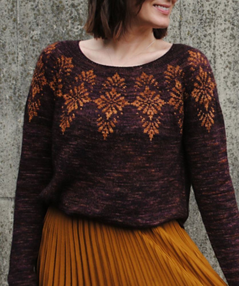 Example of a finished knitting garment 