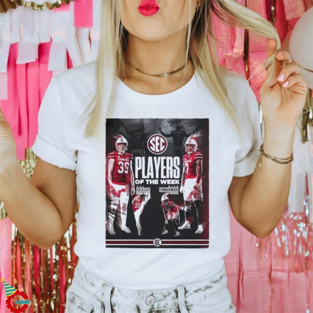 Kai Kroeger And Nick Emmanwori South Carolina Gamecocks Football Shirt - Limotees Fashion t-shirt online