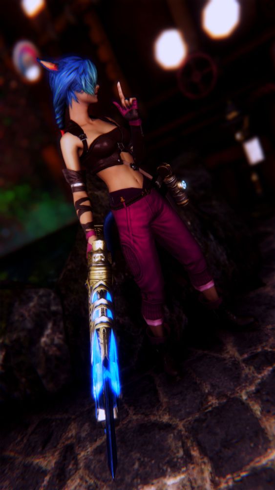 Vanilla Sage cosplaying as Jinx