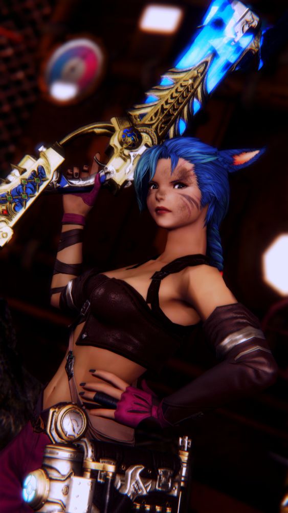 Vanilla Sage cosplaying as Jinx