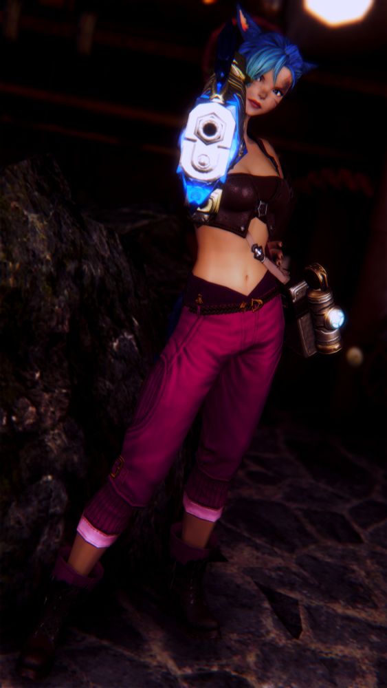 Vanilla Sage cosplaying as Jinx