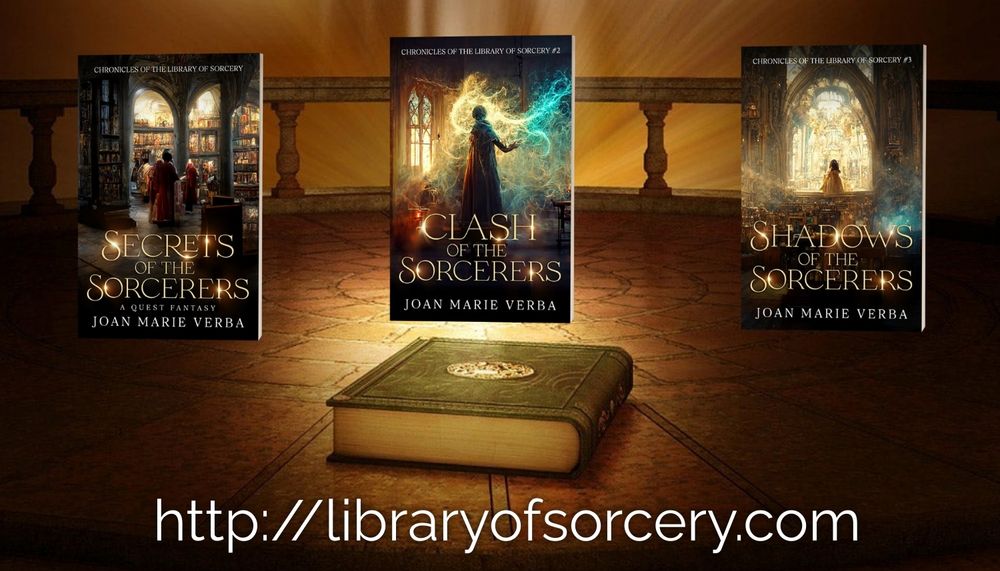 Covers for the novels Secrets of the Sorcerers, Clash of the Sorcerers, and Shadows of the Sorcerers