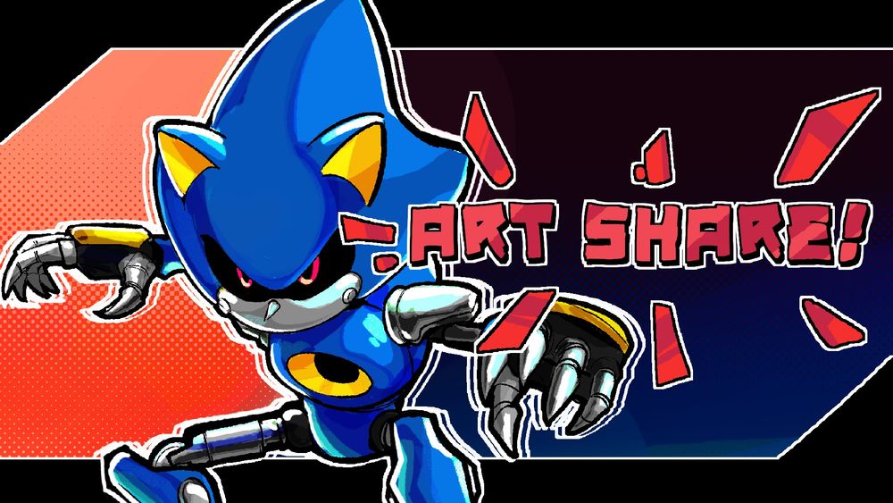 Metal Sonic drawing for this artshare! Show me what you've been working on😎