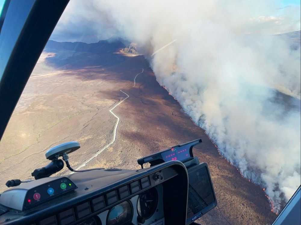 Tongariro National Park fire 