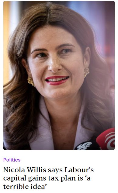 Nicola Willis says Labour's plan to tax capital is ‘a terrible idea’