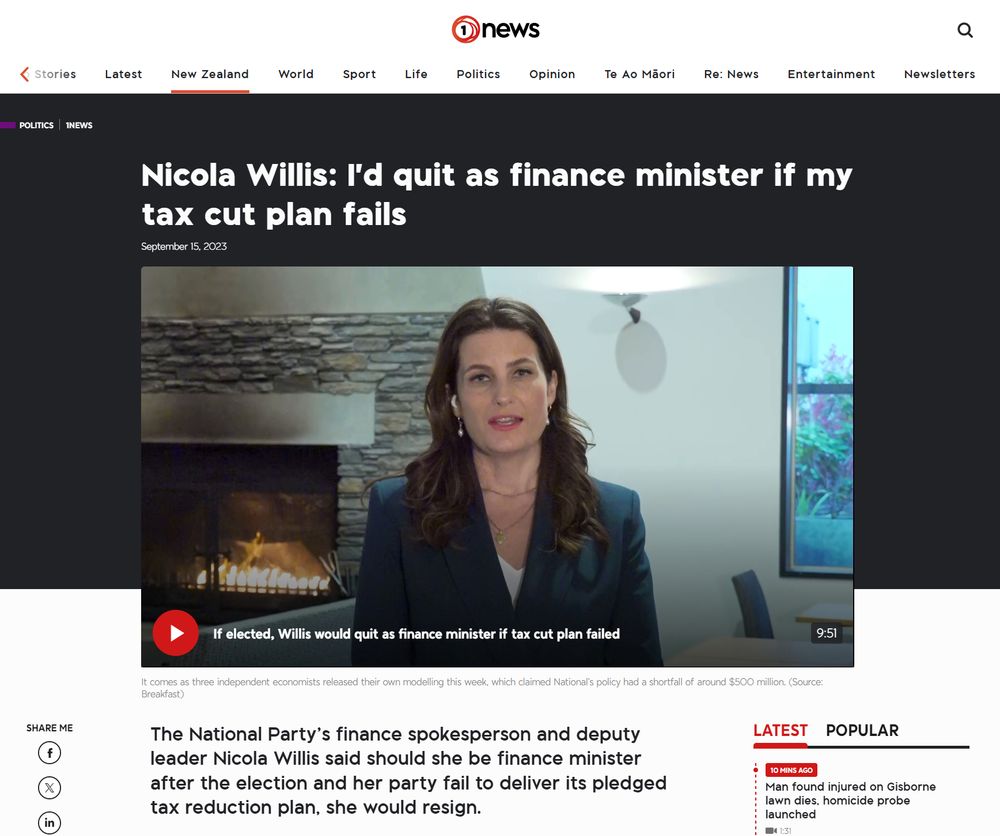 Nicola Willis: I'd quit as finance minister if my tax cut plan fails