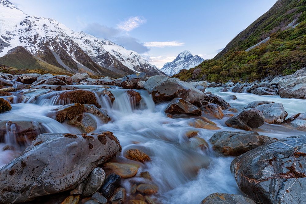 Hooker stream and Aoraki