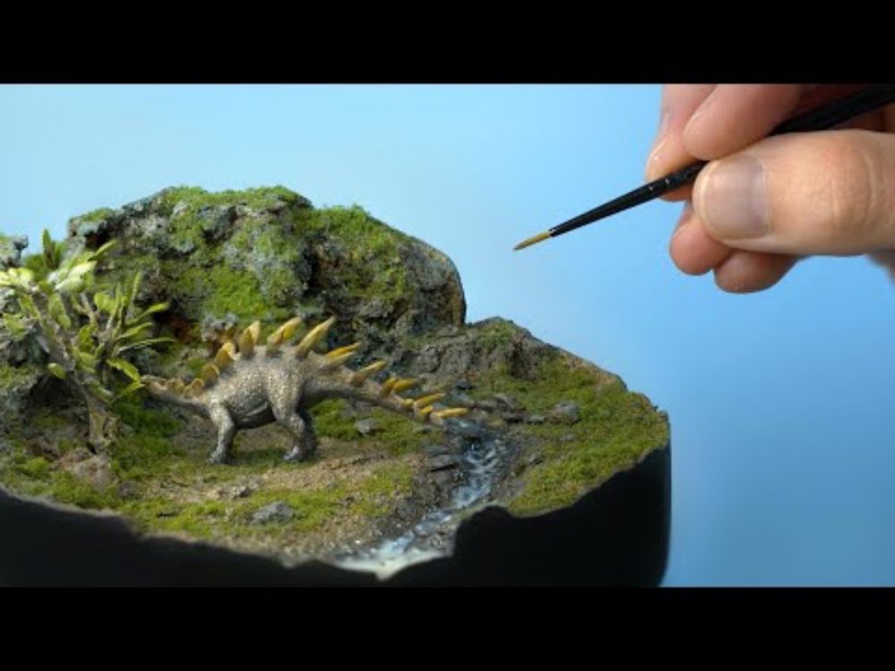 Creating a Diorama from a Cheap Dinosaur Toy