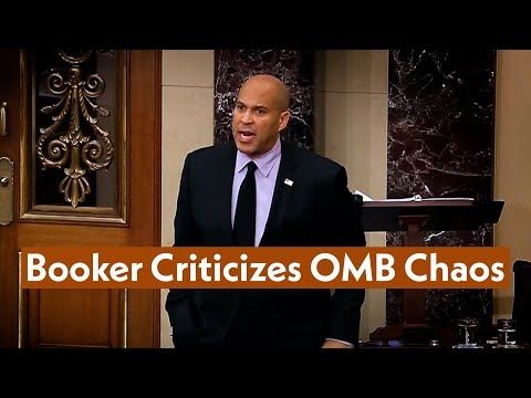 Senator Cory Booker Speaks Out Against on Trump's OMB Chaos and Nominee Russ Vought
