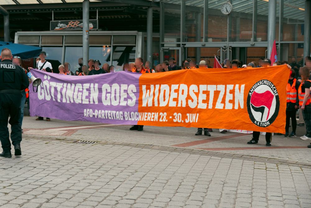 07.06.2024 - Antifaschistischer Protest gegen eine Kundgebung der AfD zur Europawahl in Northeim