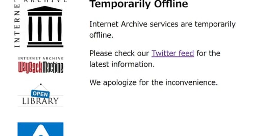 Internet Archive、ダウンは続くも「データは破損していない」 - ITmedia NEWS