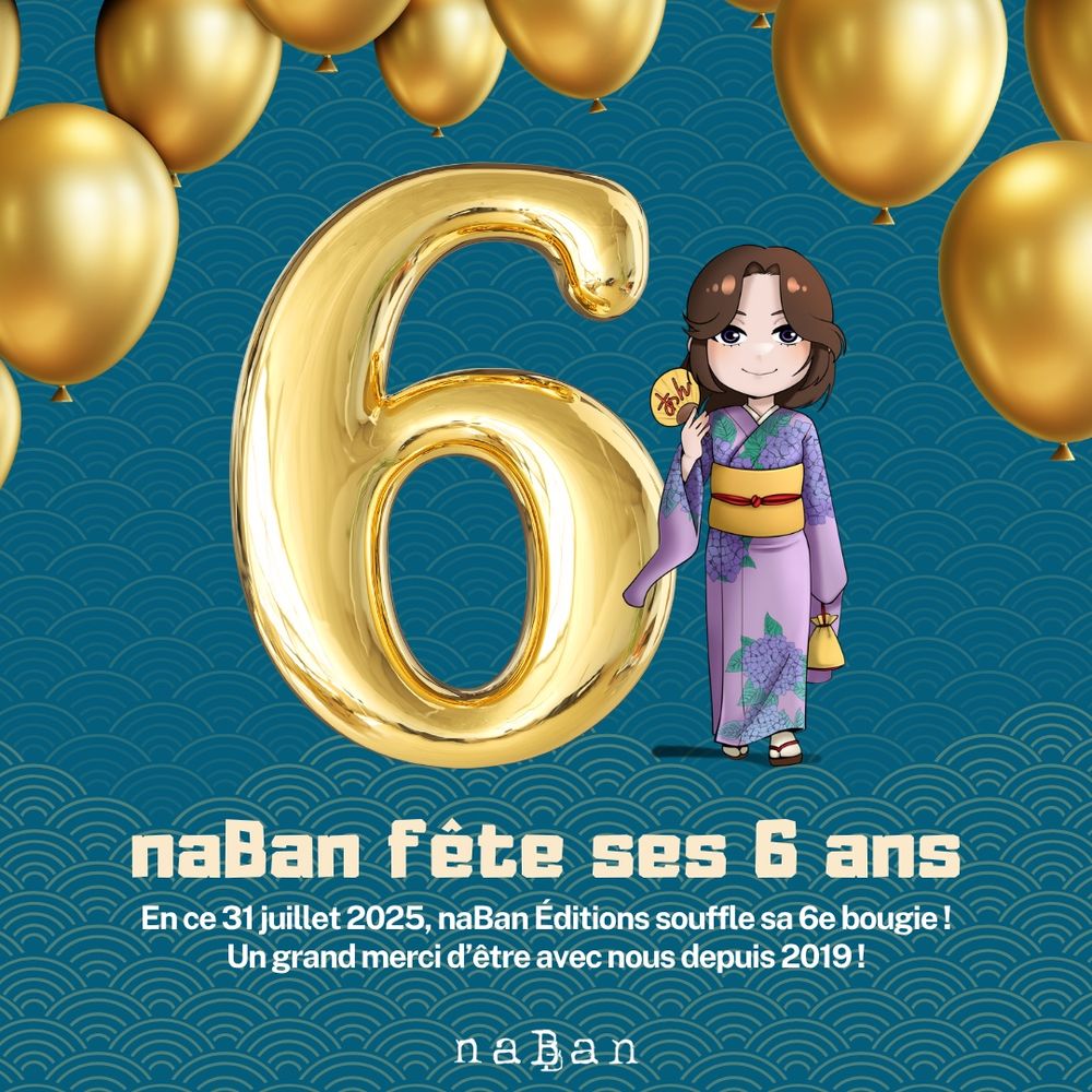 Visuel du 6e anniversaire des éditions naBan