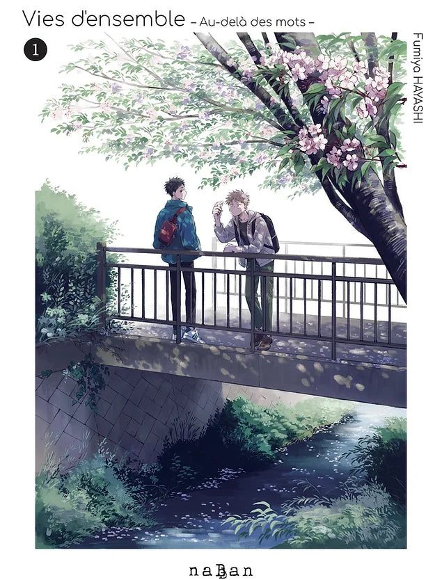 Visuel de la couverture du tome 1 du josei manga “Vies d’ensemble • Au-delà des mots” de Fumiya Hayashi.